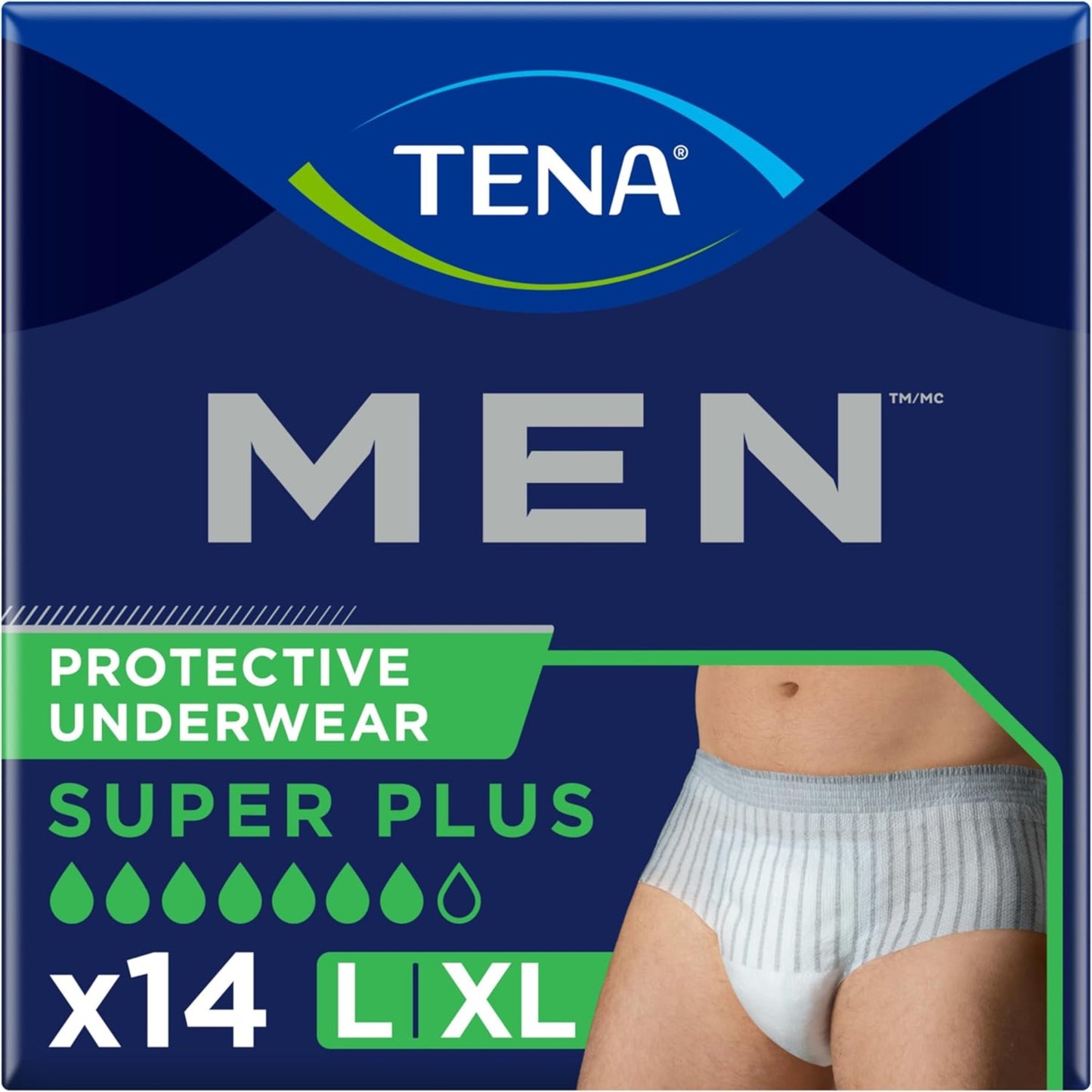 TENA MEN Super Plus Protective Incontinence Pull-Up Underwear, Heavy Absorbency