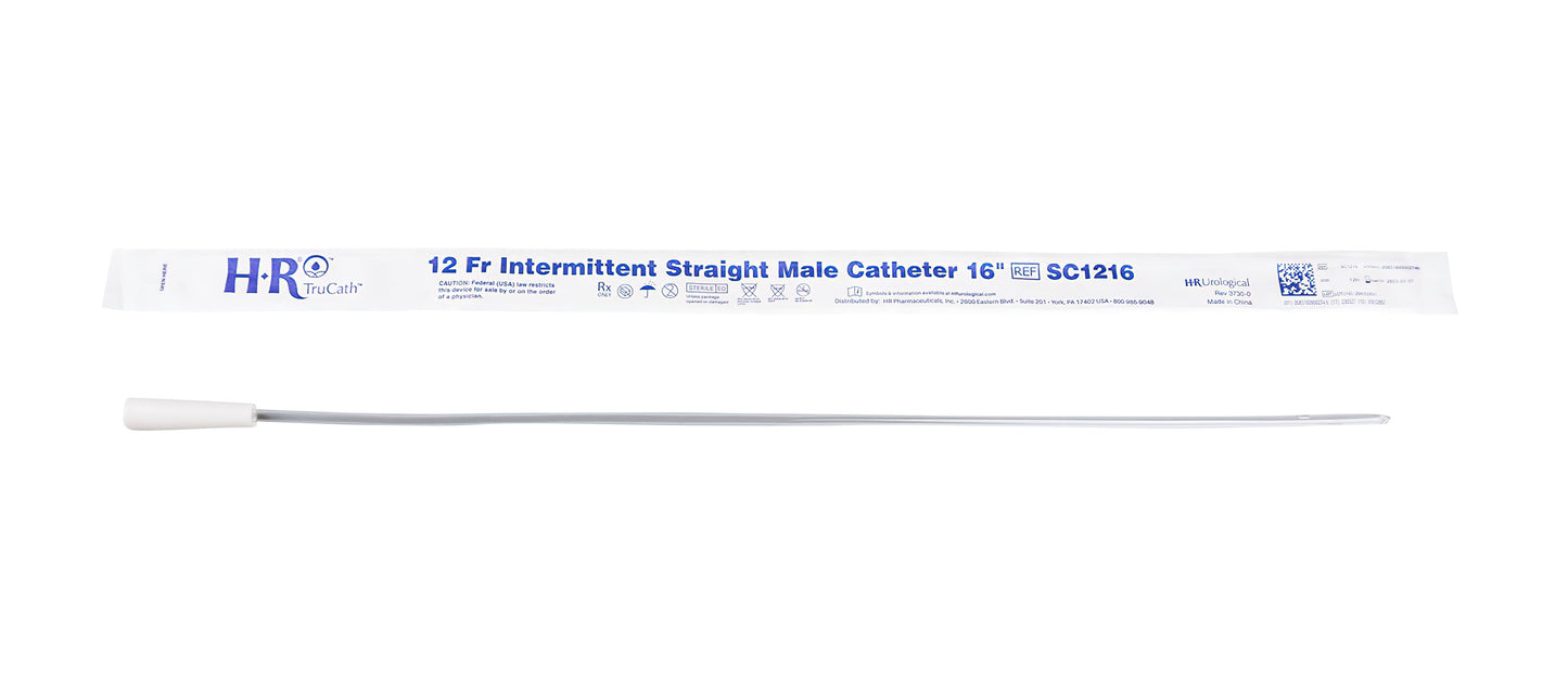 TruCath® Uncoated Straight Tip Intermittent Catheter - Male