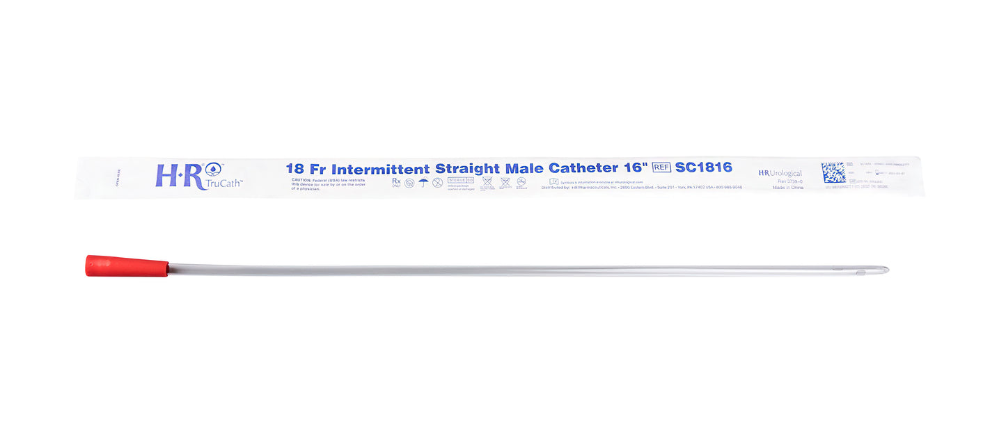 TruCath® Uncoated Straight Tip Intermittent Catheter - Male