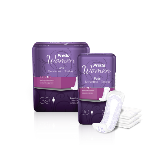 Presto Maximum Pads for Women With OdorSecure®