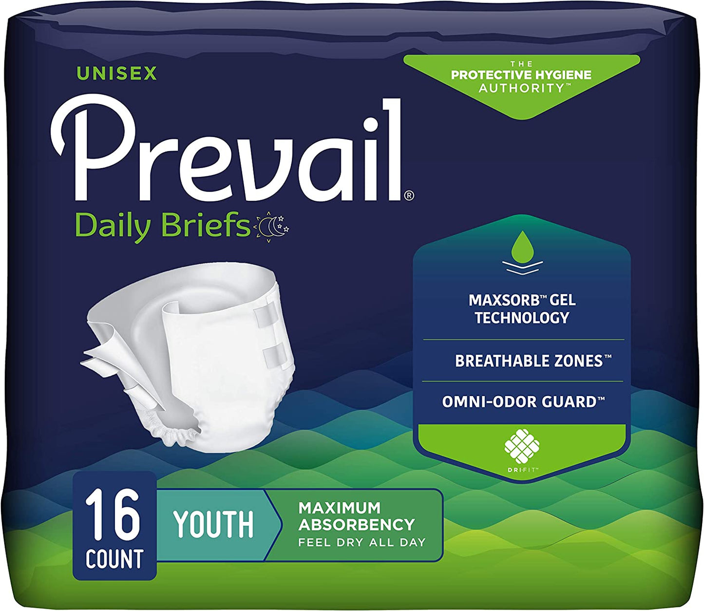 Prevail Traditional Briefs - Maximum Absorbency (Youth & Small)