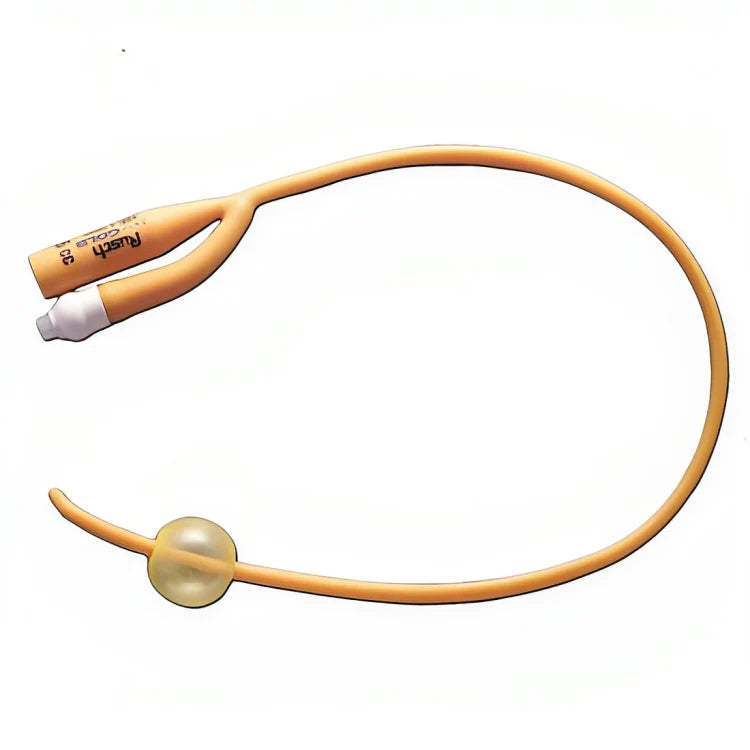 Teleflex Medical PureGold 2-Way Latex Coude Foley Catheter - 5cc