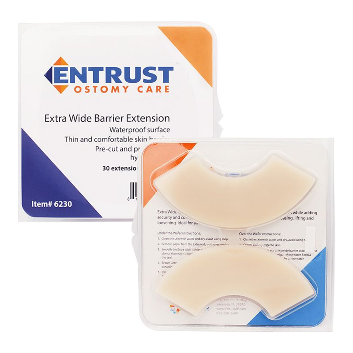 Fortis Entrust extra-wide barrier extension strips with packaging