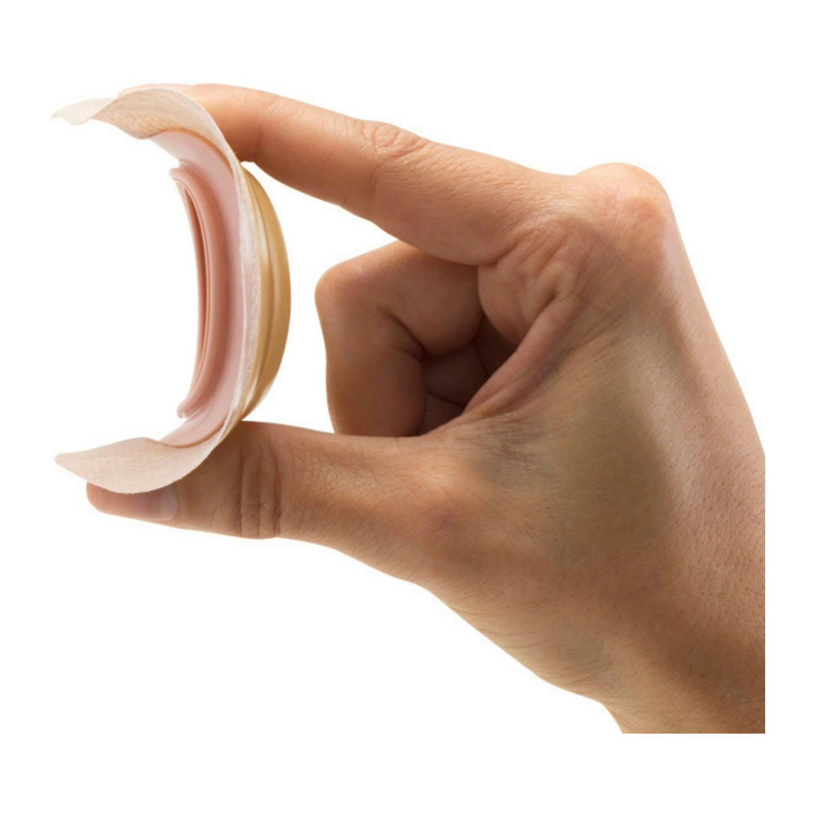 Hollister New Image Soft Convex CeraPlus Skin Barrier with Tape — flexibility demonstration