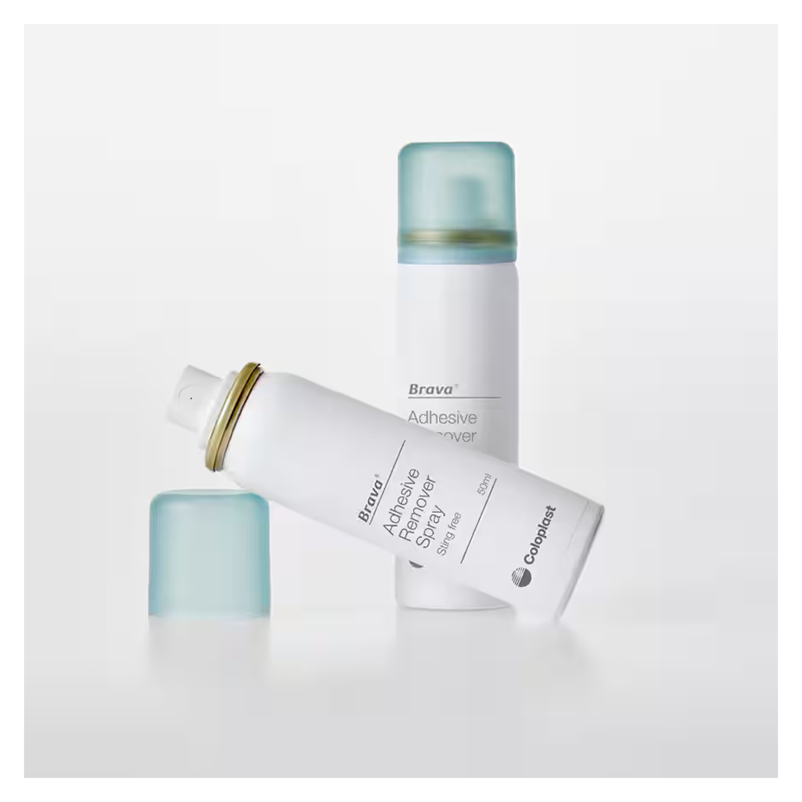 Coloplast Brava Adhesive Remover Spray can and nozzle detail