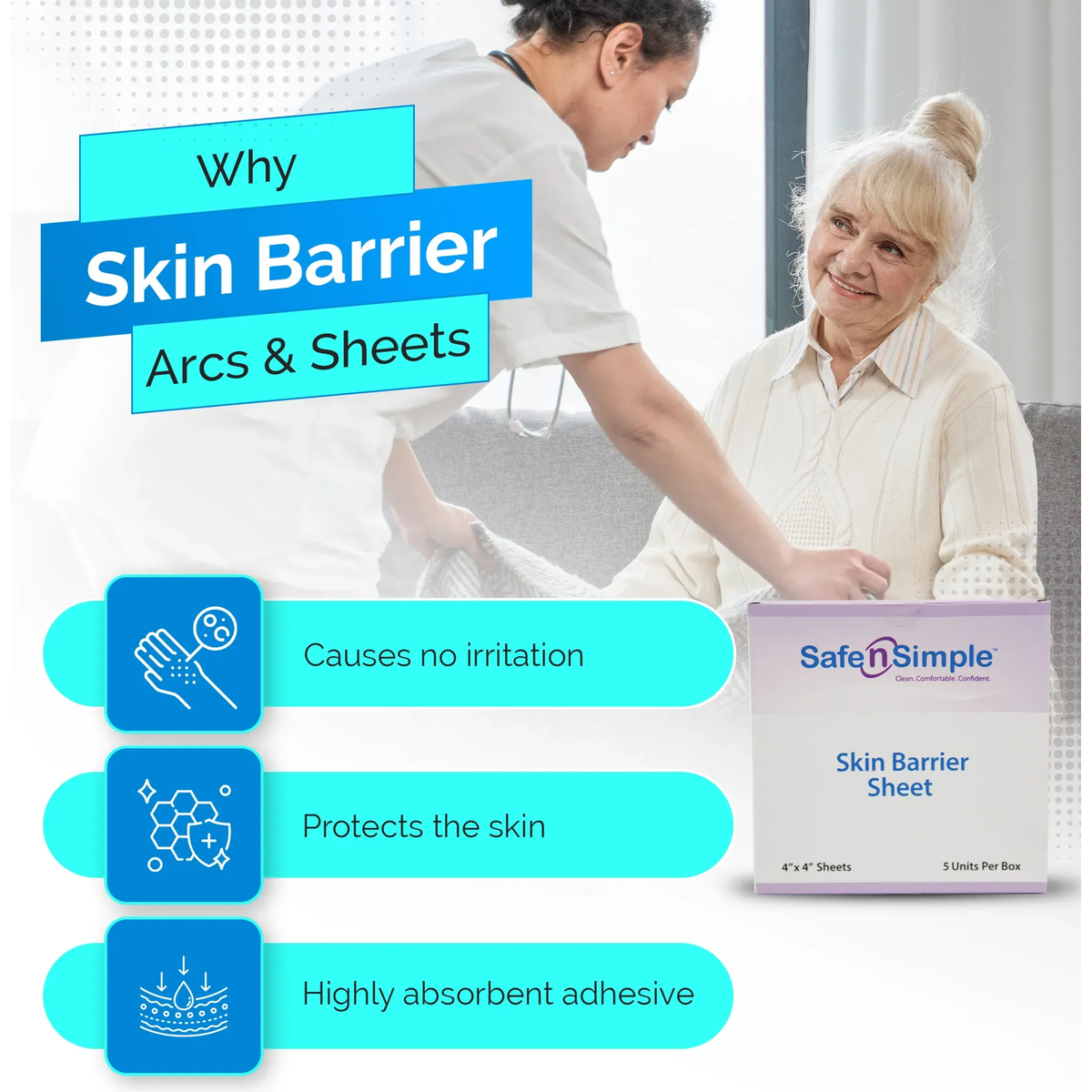 Safe-n-Simple Skin Barrier Sheet benefits
