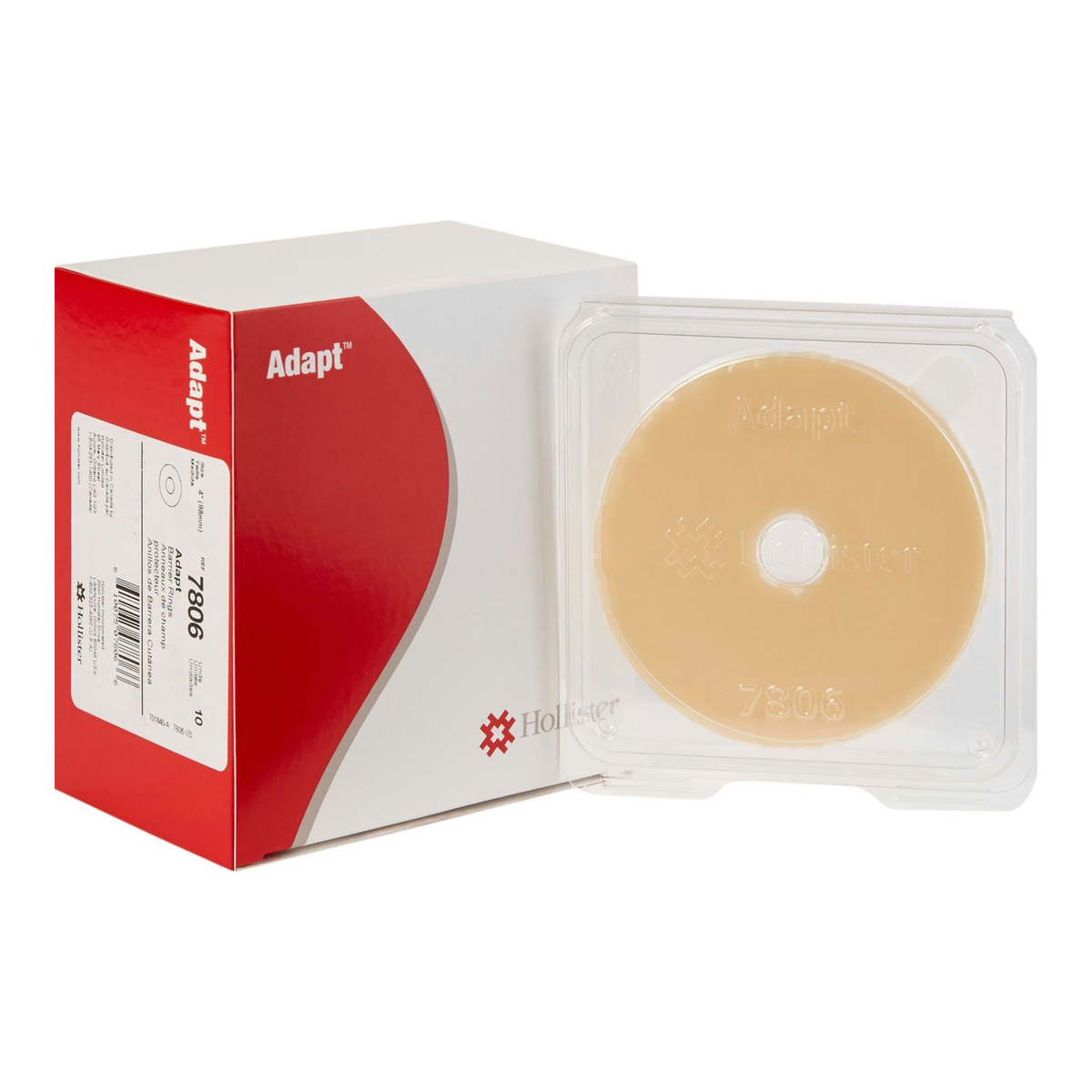 Hollister Adapt barrier ring 7806 packaging and individual tray