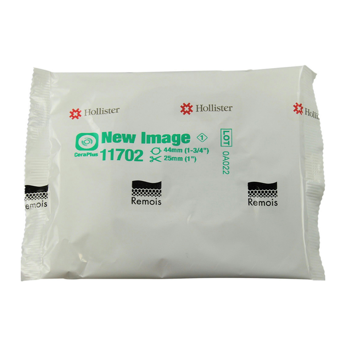 Hollister New Image Soft Convex CeraPlus Skin Barrier with Tape — 11702 wrapper
