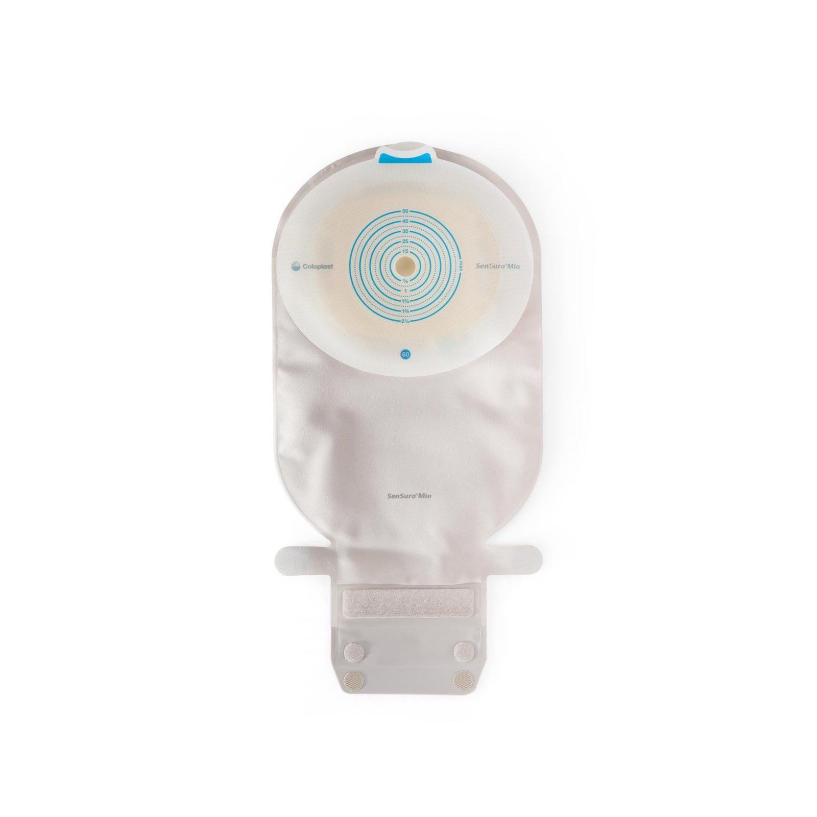 Coloplast SenSura Mio Click 21008 barrier and drainable pouch kit — exact back view