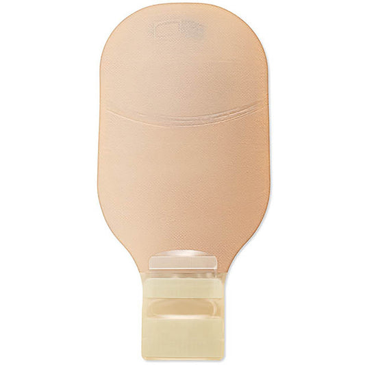 Hollister Premier CeraPlus Flat Filtered One-Piece Drainable Ostomy Pouch — front view