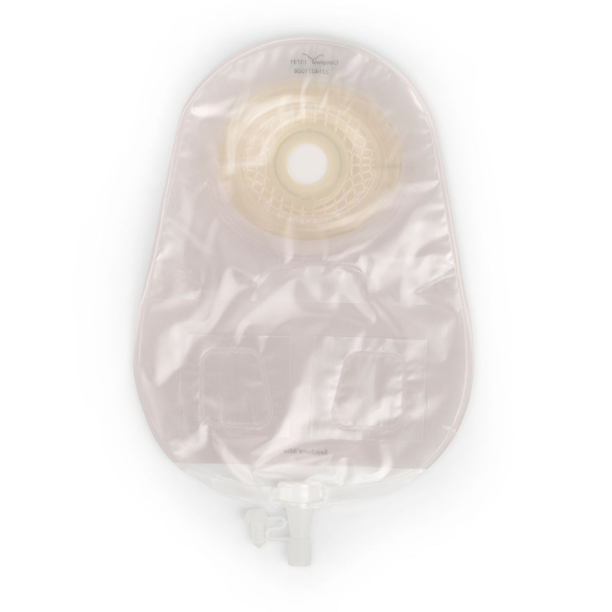 Coloplast SenSura Mio Extended Wear One-Piece Urostomy Pouch – Convex Soft, Maxi Transparent - 7/8" Pre-Cut - front view