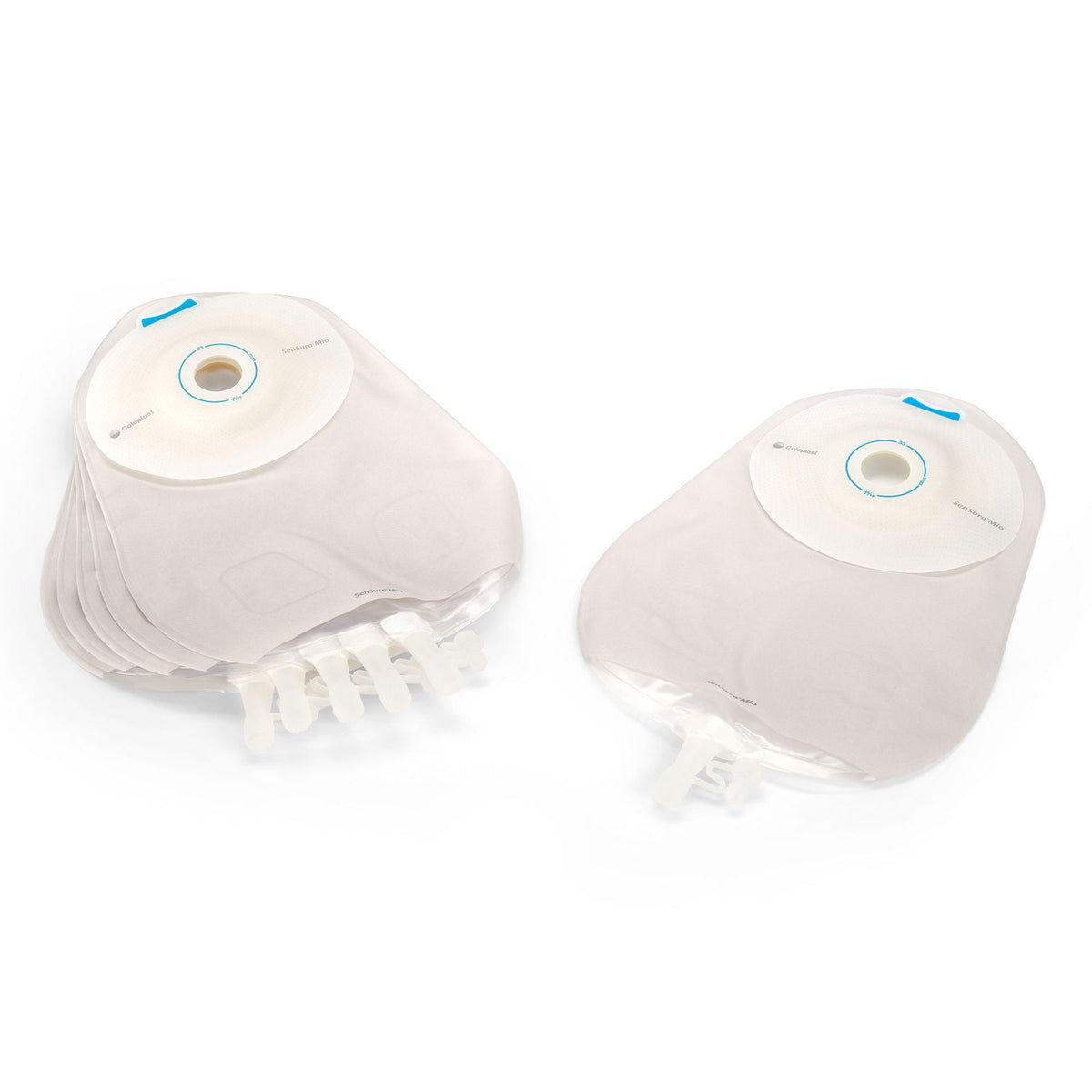 Coloplast SenSura Mio Extended Wear One-Piece Urostomy Pouch – Convex Soft, Maxi Transparent - 7/8" Pre-Cut - group view