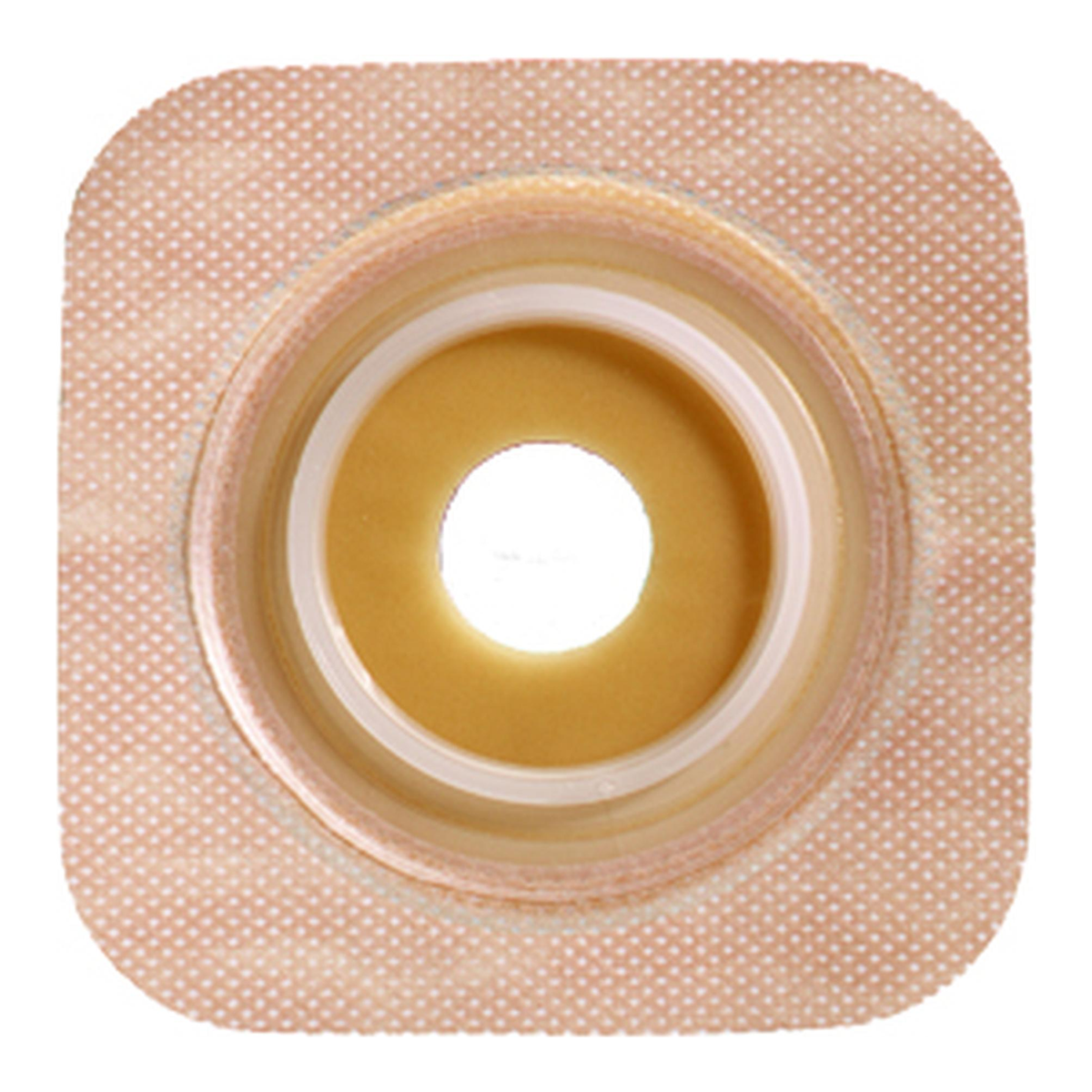 ConvaTec SUR-FIT Natura Stomahesive Skin Barrier with Tan Flexible Tape Collar — skin-barrier side view