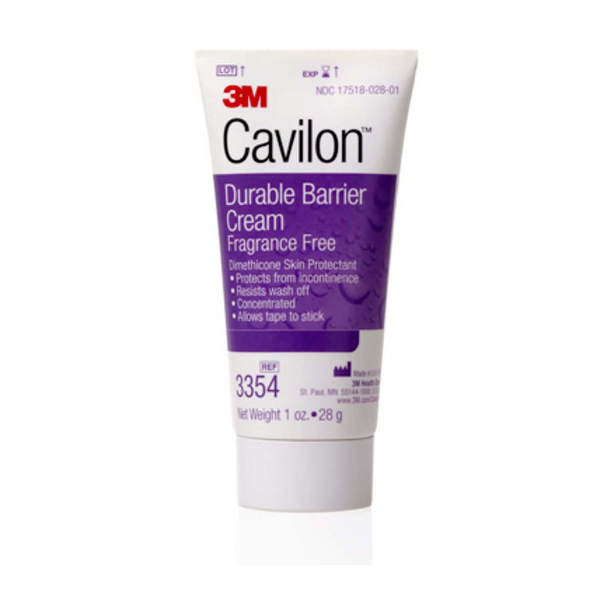 3M Cavilon Durable Barrier Cream 1 oz tube, item 3354