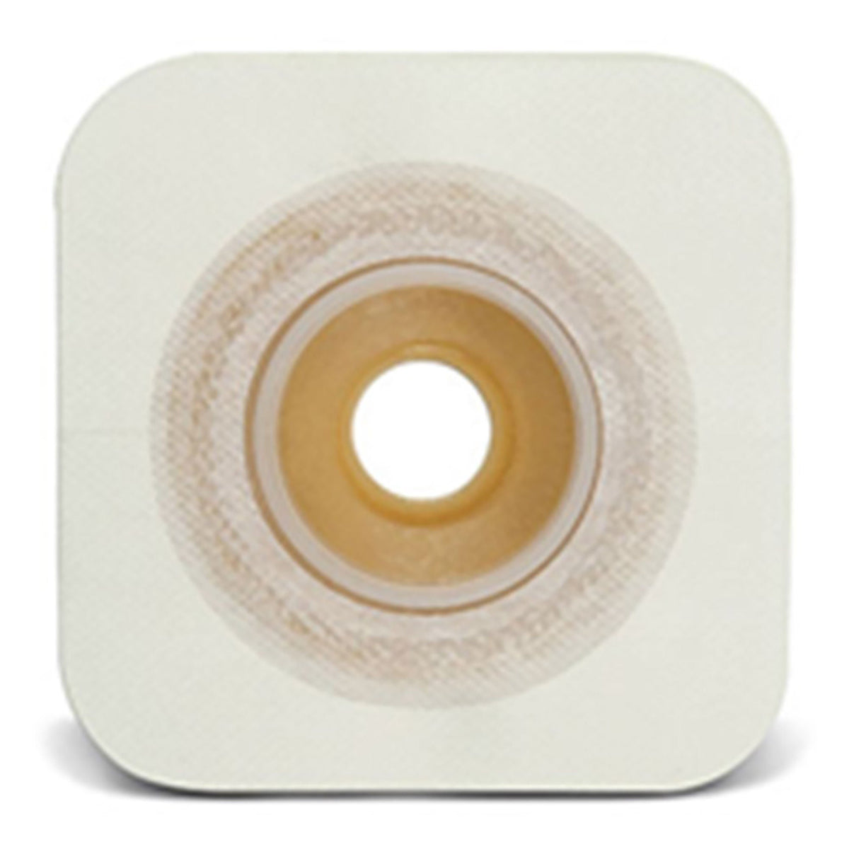 ConvaTec SUR-FIT Natura Durahesive CONVEX-IT pre-cut skin barrier, front view on white background