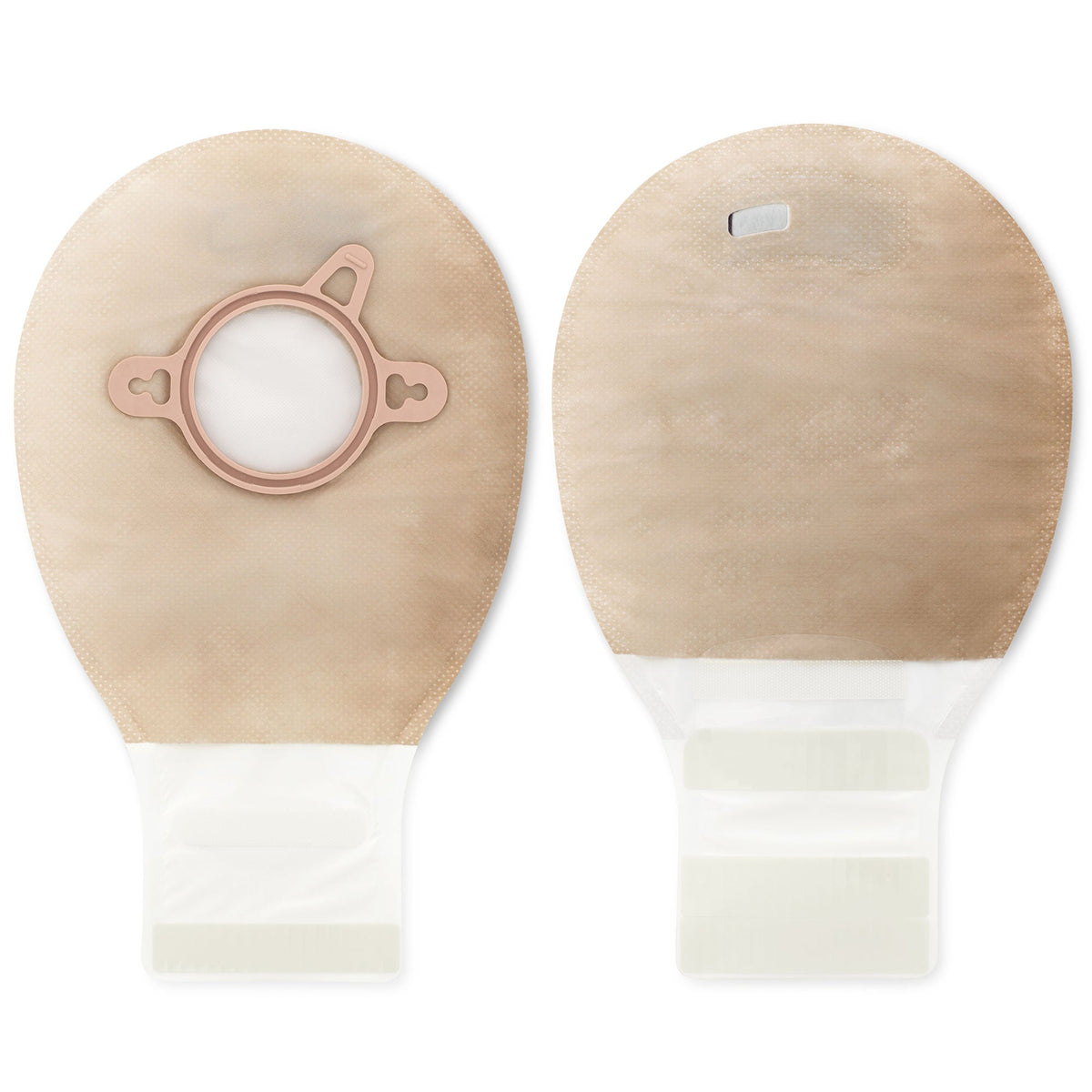 Hollister New Image Two-Piece Drainable Mini Ostomy Pouch – 7-Inch Beige — additional exact view