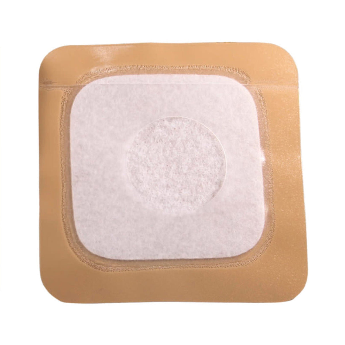 Austin Medical G-1 AMPatch Stoma Cover, 3 x 3 inch with 1 1/8 inch center opening — back view