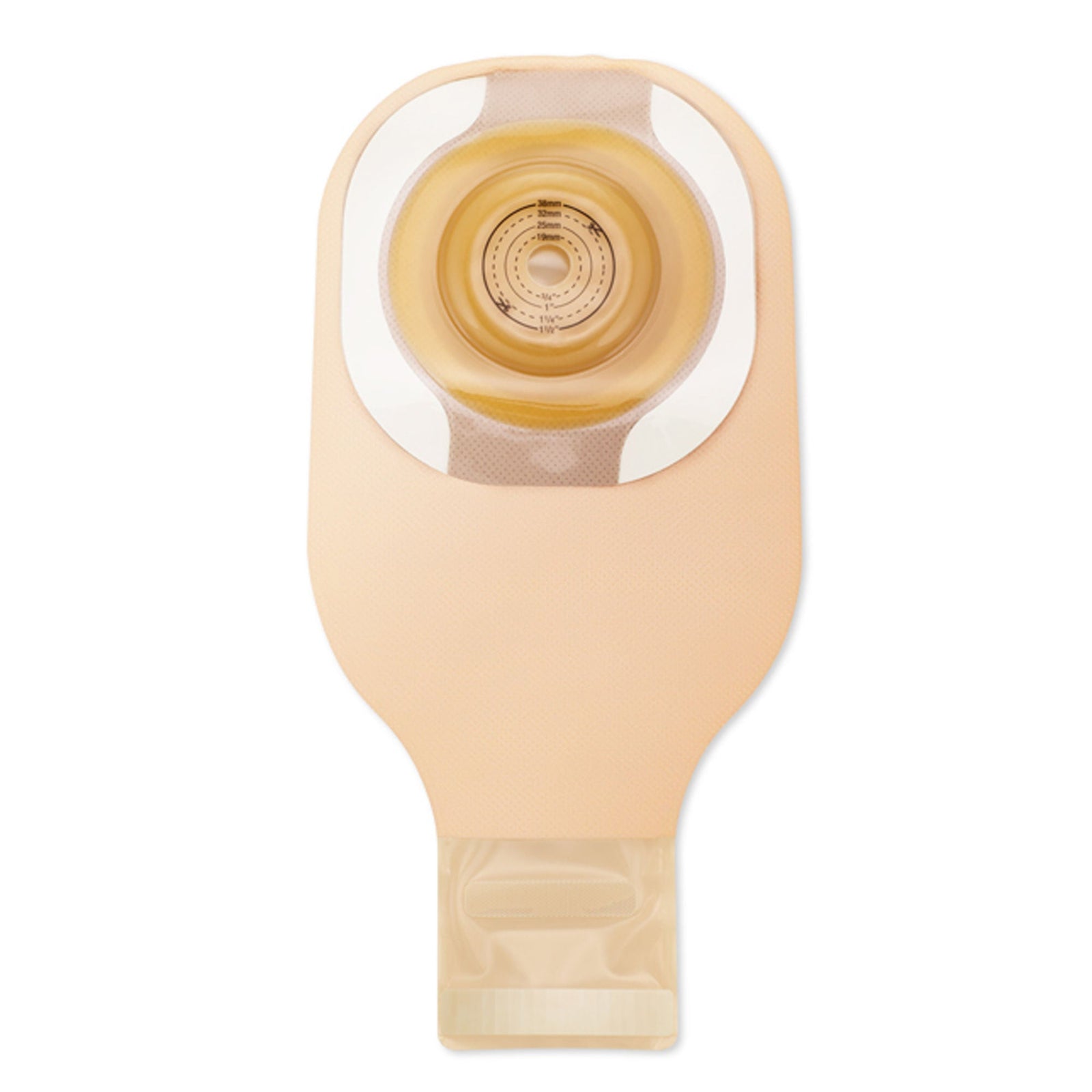 Hollister Premier Soft Convex One-Piece Drainable Ostomy Pouch – 12-Inch Beige with Viewing Option — additional exact view