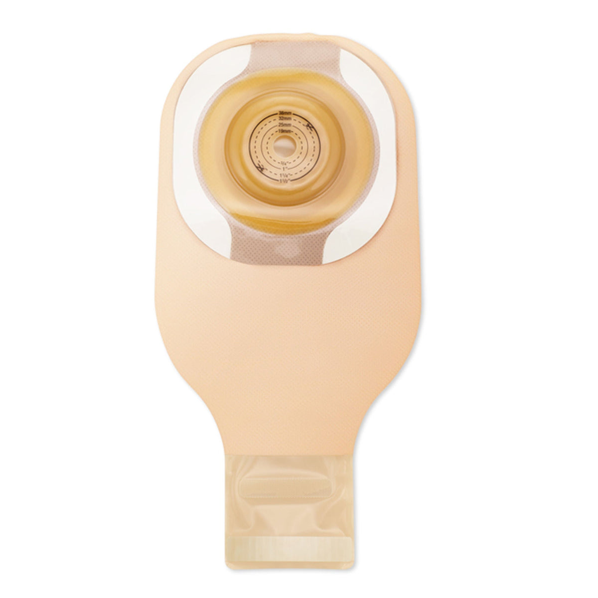 Hollister Premier Soft Convex One-Piece Drainable Ostomy Pouch – 12-Inch Beige with Viewing Option — additional exact view