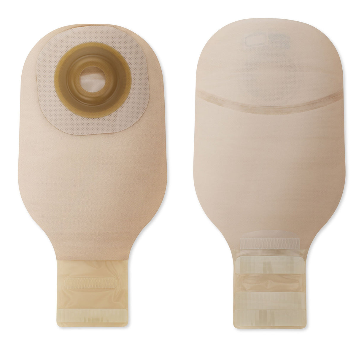 Hollister Premier Soft Convex One-Piece Drainable Ostomy Pouch – 12-Inch Beige with Viewing Option — additional exact view