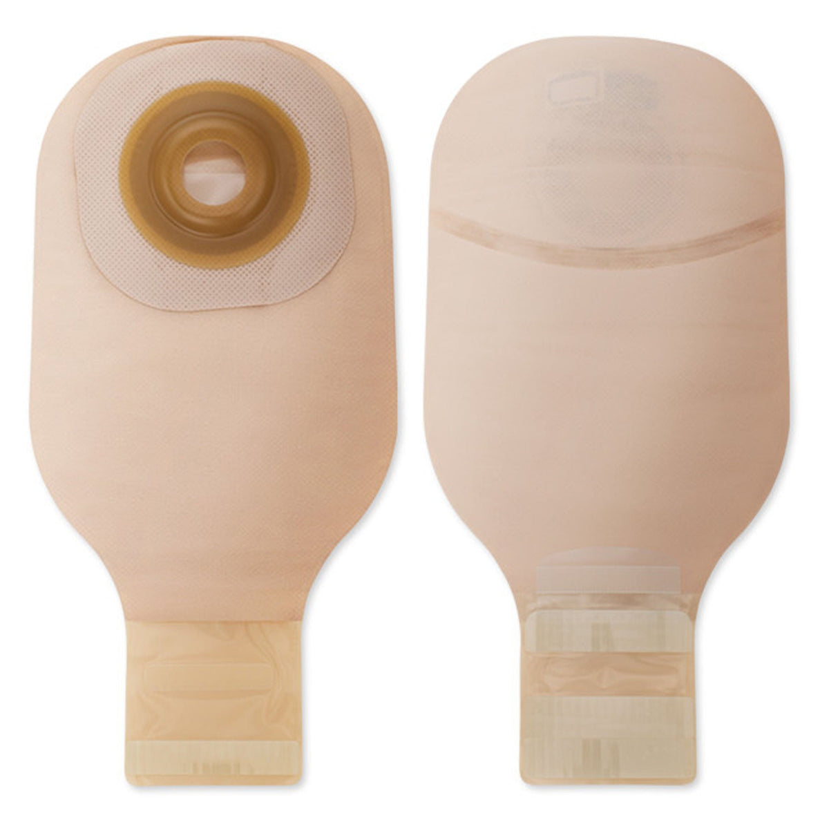 Hollister Premier Soft Convex One-Piece Drainable Ostomy Pouch – 12-Inch Beige with Viewing Option — additional exact view