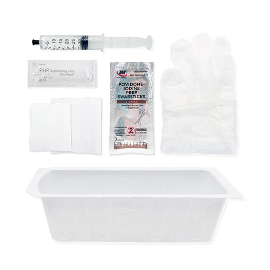 TruAdvance® Foley Insertion Tray, PVP Pre-Saturated Swabsticks