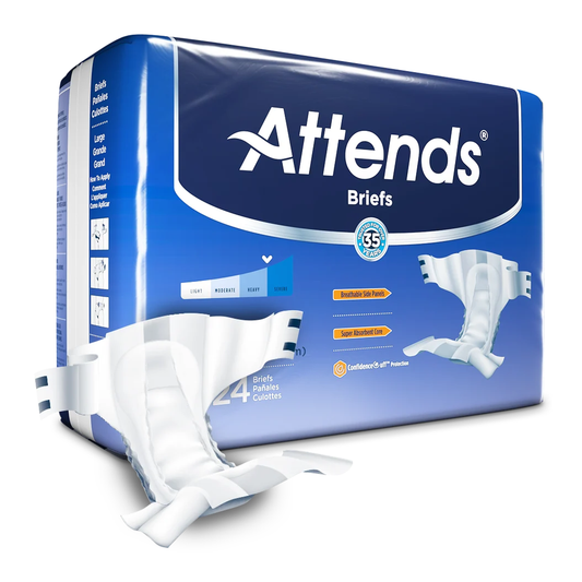 Attends Attends Briefs with ConfidenceCuff Protection (AHDDA20, AHDDA25) on a white background