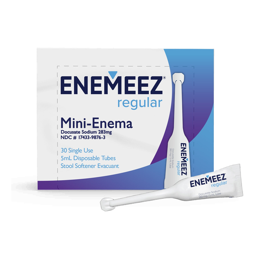 Summit Pharmaceuticals Enemeez Mini Enema Stool Softener (AIL9876) on a white background