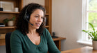 At Home Medical product support specialist wearing one headset