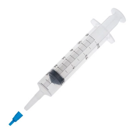 Amsino flat top piston irrigation syringe, sterile, 60 cc