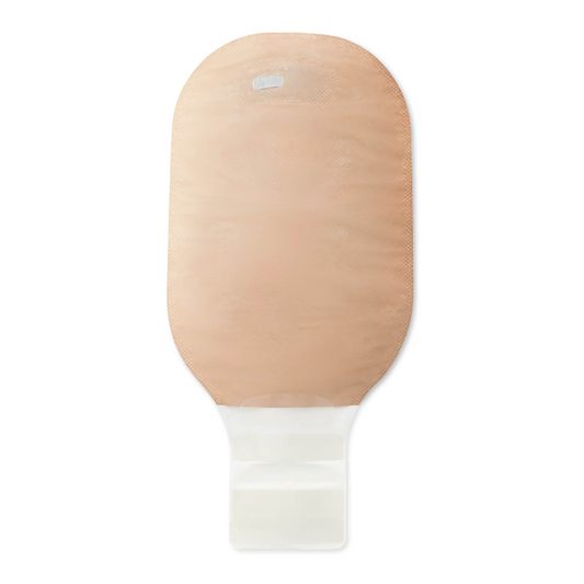 Hollister 2-Piece Drainable Ostomy Pouch - Lock n' Roll Closure AF300 Filter on a white background