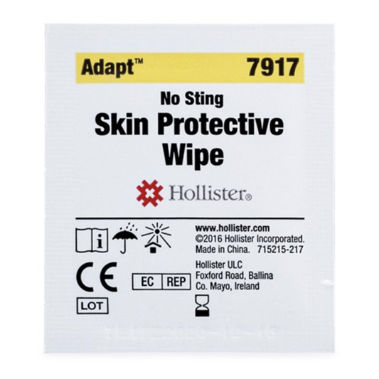 Hollister Adapt Skin-Prep Skin Protectant Wipes on a white background