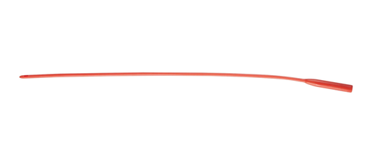 Amsino red rubber urethral catheter, 16 inch