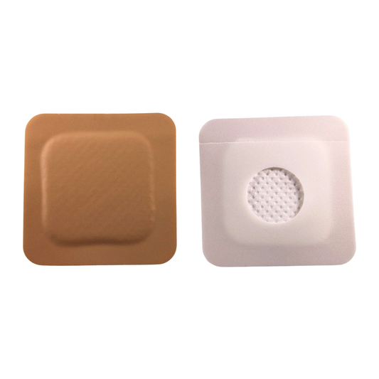 Austin Medical SE AMPatch waterproof foam-tape medium-absorbency square stoma cover