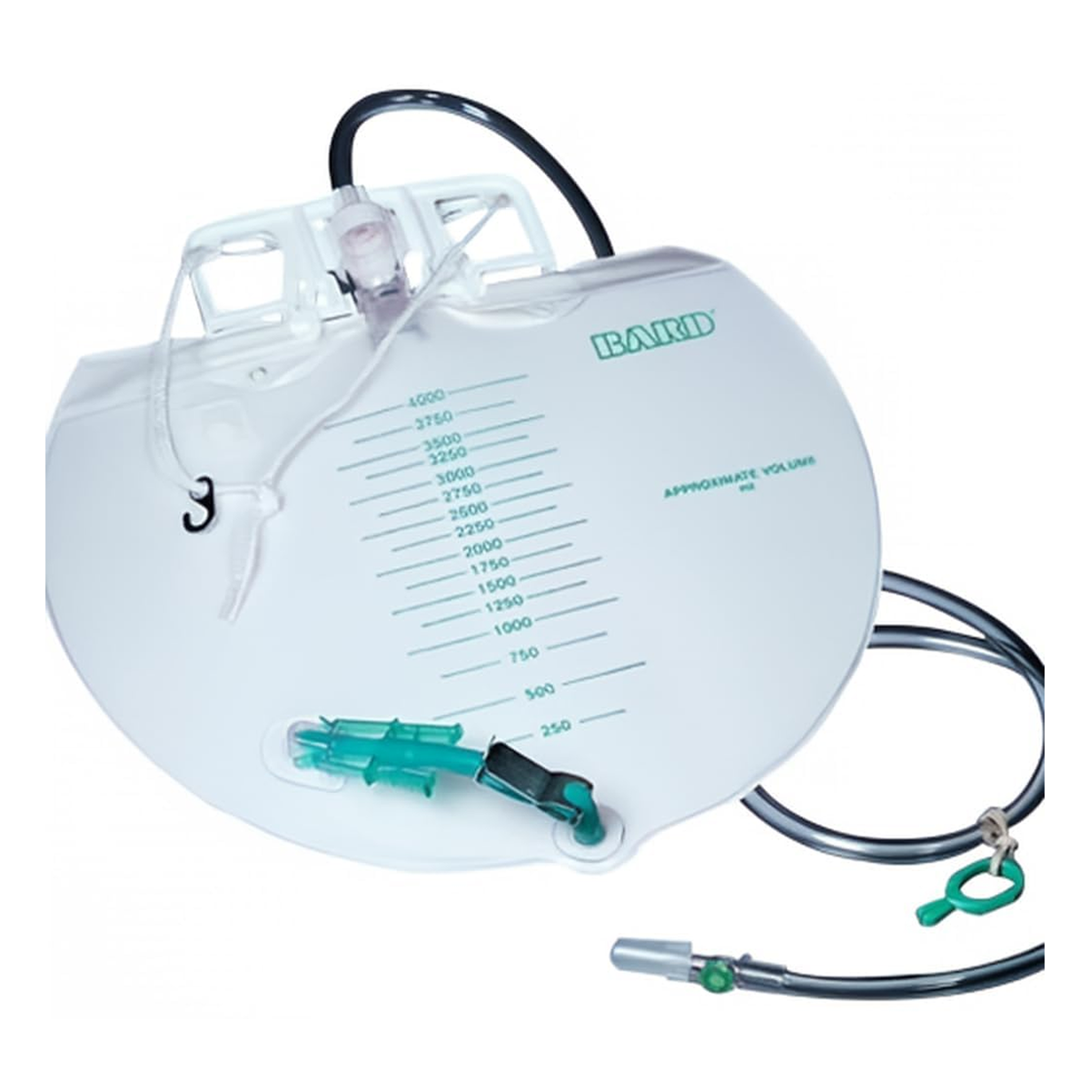 Bard Medical Bard Center-Entry Drainage Bag with Anti-Reflux Device (BA153509) on a white background