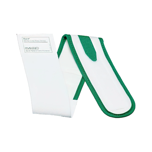 Bard Medical Bard 2" Wide Leg Bag Straps with Fabric Backing and Velcro Closure (BA162110, BA162210) on a white background