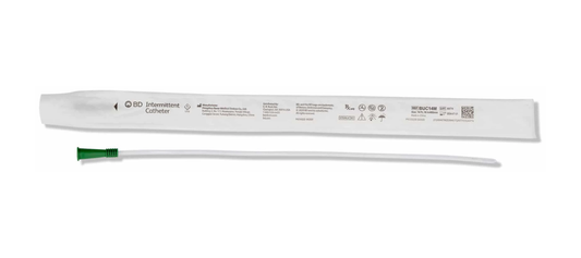 Bard Medical Bard BD Straight Tip Intermittent Catheter - Pediatric (BABUC06P, BABUC06P-BX) on a white background