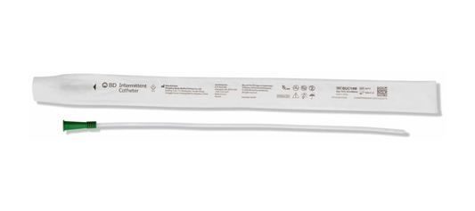 Bard Medical Bard BD Straight Tip Intermittent Catheter - Male (BABUC12M, BABUC12M-BX) on a white background