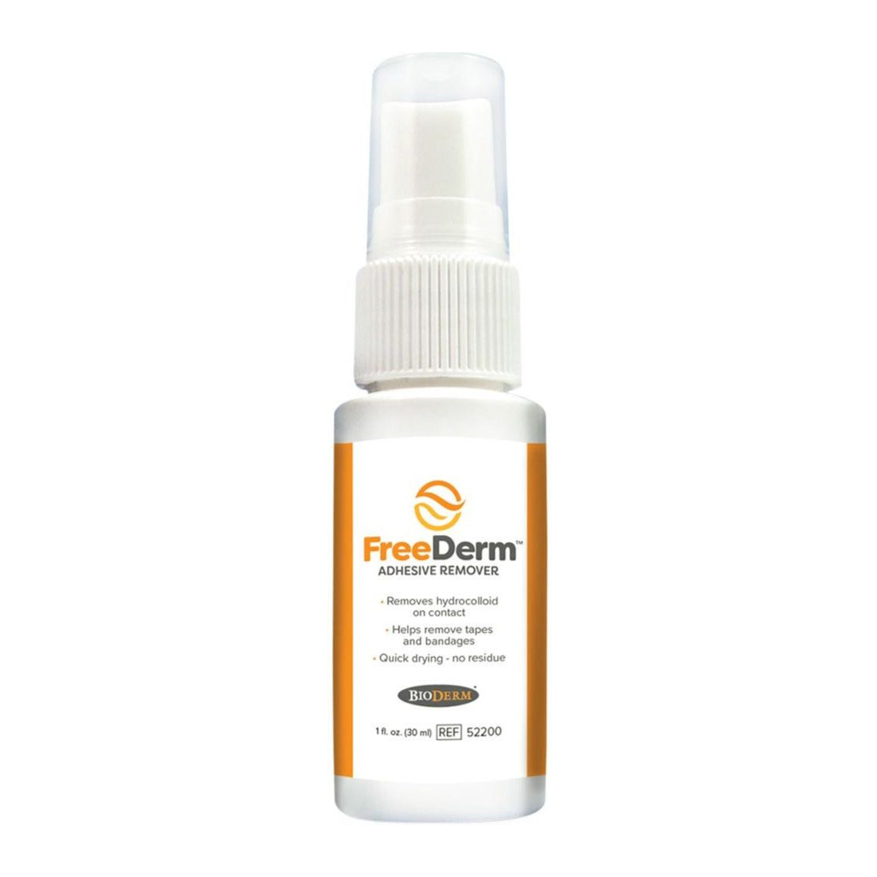 Bravida BioDerm FreeDerm 52200 adhesive remover spray 1 oz bottle