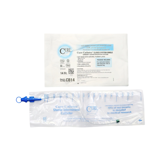 Convatec Cure Closed System Catheter (CMCB8, CMCB8-CS) on a white background