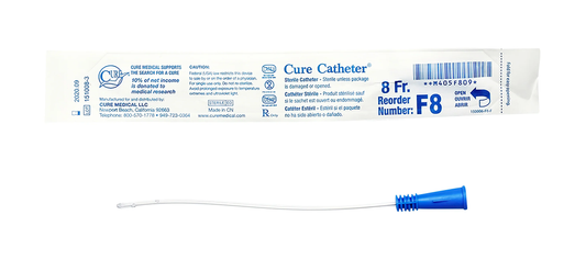 Convatec Cure Intermittent Catheter - Female (CMF8, CMF8-BX) on a white background
