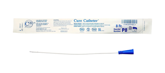 Convatec Cure Intermittent Catheter - Pediatric (CMP8, CMP8-BX) on a white background