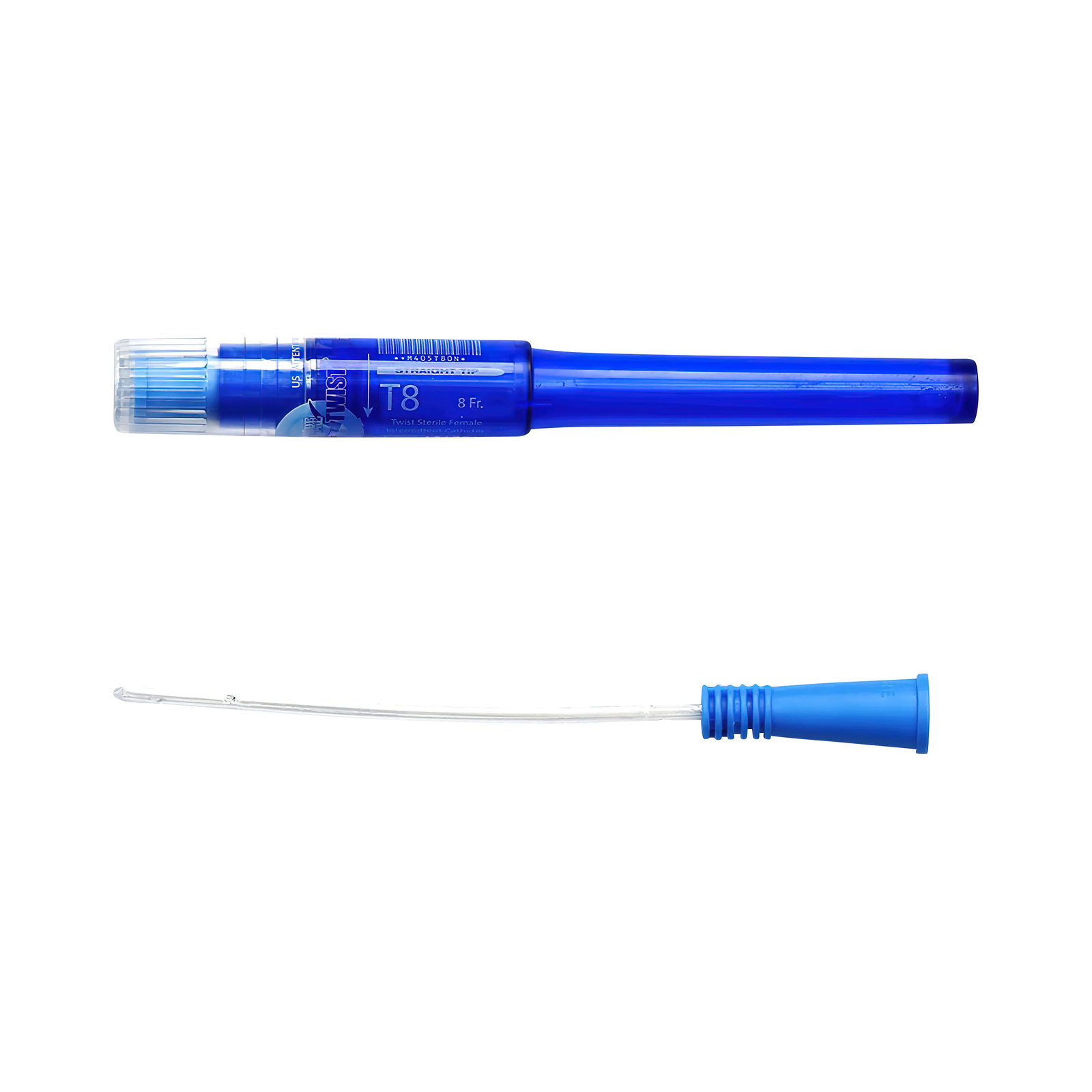 Convatec Cure Twist Intermittent Catheter - Female (CMT8, CMT8-BX) on a white background