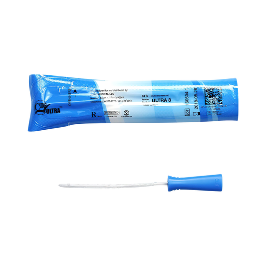 Convatec Cure Ultra Intermittent Catheter - Female (CMULTRA8, CMULTRA8-BX) on a white background