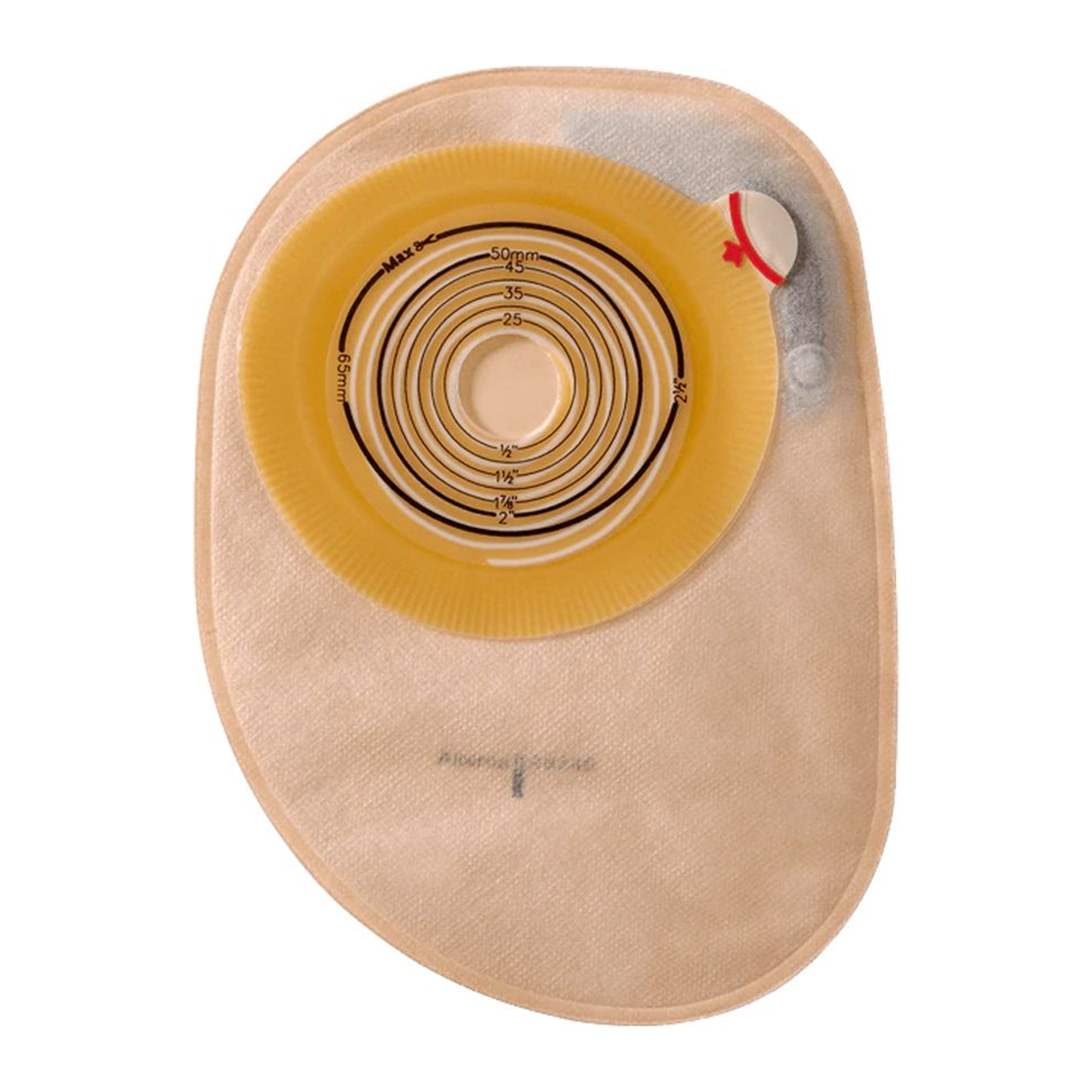 Coloplast Assura convex light MAXI one-piece closed ostomy pouch with filter