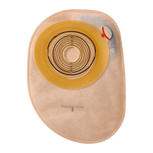Coloplast Assura convex light MAXI one-piece closed ostomy pouch with filter