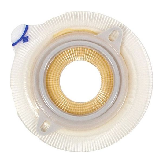 Coloplast Assura Deep Convex extended-wear two-piece ostomy barrier; coupling color and opening vary