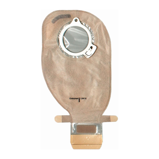 Coloplast Assura Two-Piece MAXI Drainable Pouch with Filter on a white background