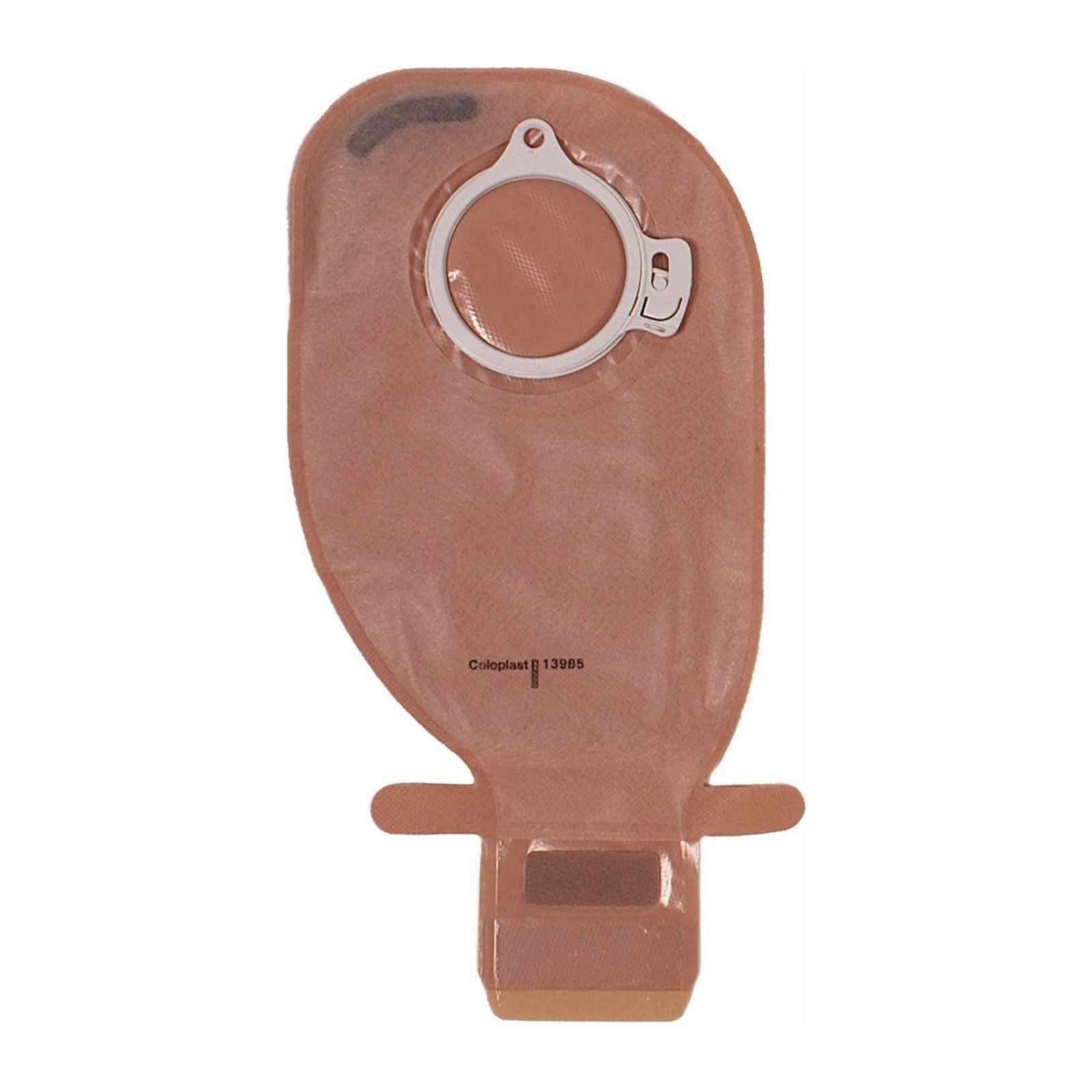 Coloplast Assura Two-Piece MINI Drainable Pouch with Filter on a white background