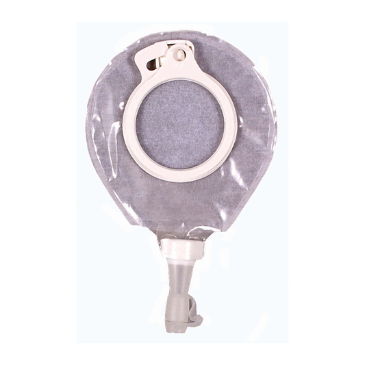 Coloplast Assura two-piece transparent urostomy micro-pouch, CST14206 blue 60 mm coupling, box of 10.